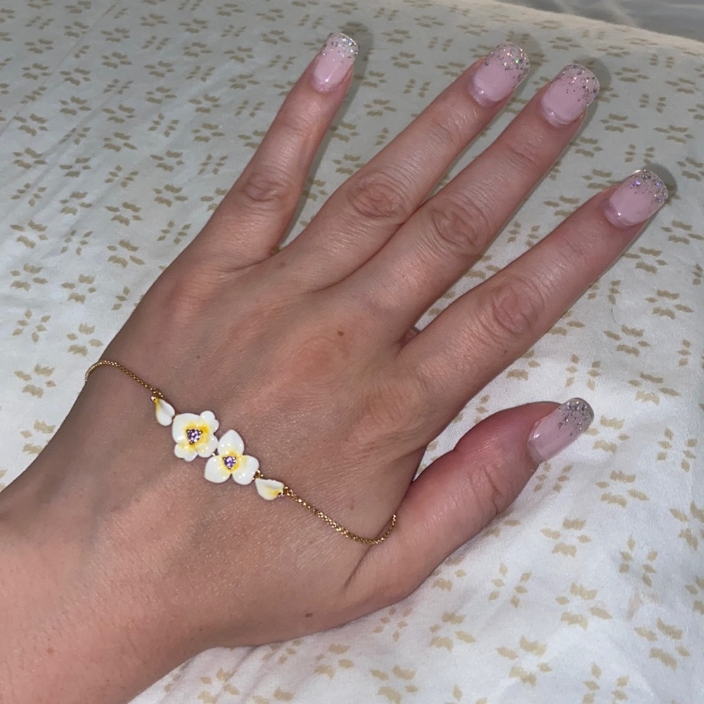 Kate Spade ♠️ Orchid Slider Bracelet with purple accents